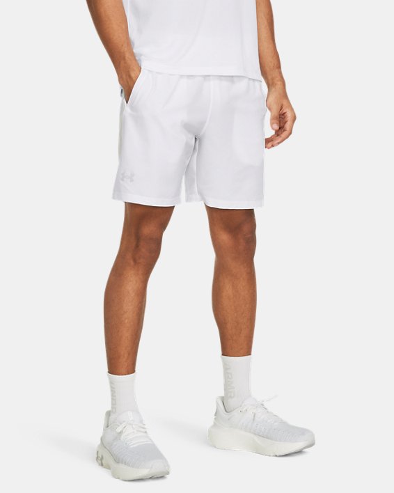 Men's UA Launch 7" Shorts, White, pdpMainDesktop image number 0